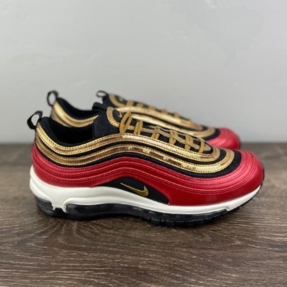NEW Nike Air Max 97 Gold Sequin